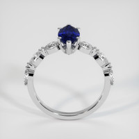 1.28 Ct. Blue Sapphire Ring, 10K White Gold 3