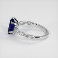 1.28 Ct. Blue Sapphire Ring, 10K White Gold 4