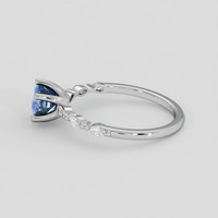 1.10 Ct. Bi Color Sapphire Ring, 10K White Gold 4