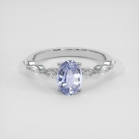 1.41 Ct. Violet Sapphire Ring, 10K White Gold 1