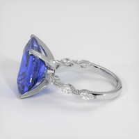 8.14 Ct. Blue Sapphire Ring, 14K White Gold 4