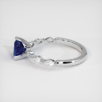 1.31 Ct. Blue Sapphire Ring, 14K White Gold 4