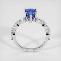 1.25 Ct. Blue Sapphire Ring, 14K White Gold 3