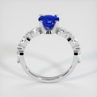 1.09 Ct. Blue Sapphire Ring, 14K White Gold 3