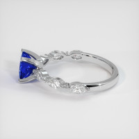 1.09 Ct. Blue Sapphire Ring, 14K White Gold 4