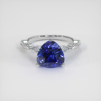 2.68 Ct. Blue Sapphire Ring, 14K White Gold 1