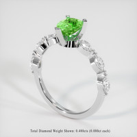 1.00 Ct. Gemstone Ring, 14K White Gold 2