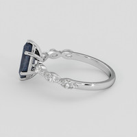 1.36 Ct. Alexandrite Ring, 14K White Gold 4
