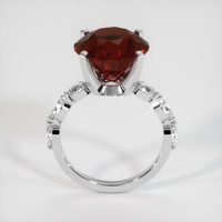 8.50 Ct. Orangish Red Spessartite Garnet Ring, 14K White Gold 3