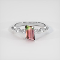 0.93 Ct. Gemstone Ring, 14K White Gold 1