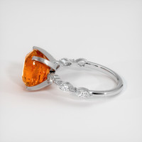 6.15 Ct. Gemstone Ring, 14K White Gold 4