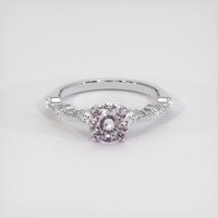 1.34 Ct. Pink Sapphire Ring, 14K White Gold 1