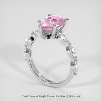 2.12 Ct. Sapphire Ring, 14K White Gold 2