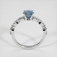 1.31 Ct. Blue Sapphire Ring, 14K White Gold 3