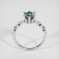 1.46 Ct. Greyish Blue Sapphire Ring, 14K White Gold 3