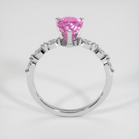 1.63 Ct. Pink Sapphire Ring, 14K White Gold 3
