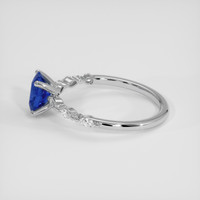 1.08 Ct. Blue Sapphire Ring, 14K White Gold 4