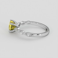 1.51 Ct. Yellow Sapphire Ring, 14K White Gold 4
