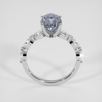 3.22 Ct. Bi Color Sapphire Ring, 14K White Gold 3