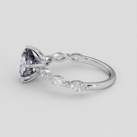 1.83 Ct. Bluish Purple Sapphire Ring, 14K White Gold 4