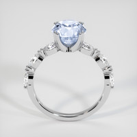 2.65 Ct. Blue Sapphire Ring, 14K White Gold 3