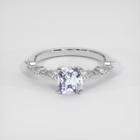 1.36 Ct. Sapphire Ring, 14K White Gold 1