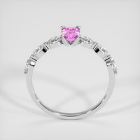 0.84 Ct. Purple Sapphire Ring, 14K White Gold 3
