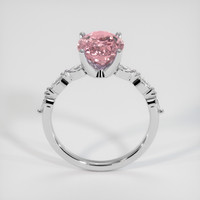 2.65 Ct. Pink Sapphire Ring, 14K White Gold 3