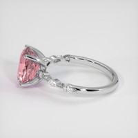 2.65 Ct. Pink Sapphire Ring, 14K White Gold 4