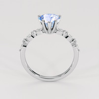 1.63 Ct. Blue Sapphire Ring, 14K White Gold 3