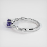 0.75 Ct. Violet Sapphire Ring, 14K White Gold 4