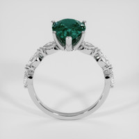 2.96 Ct. Bluish Green Sapphire Ring, 14K White Gold 3