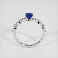 0.98 Ct. Blue Sapphire Ring, 18K White Gold 3