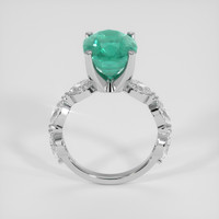 4.00 Ct. Emerald Ring, 18K White Gold 3
