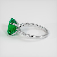 3.22 Ct. Emerald Ring, 18K White Gold 4
