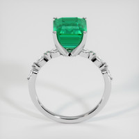 3.75 Ct. Emerald Ring, 18K White Gold 3