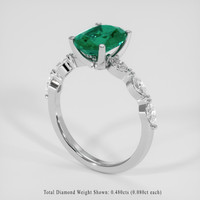 1.78 Ct. Emerald Ring, 18K White Gold 2
