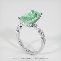 4.82 Ct. Emerald Ring, 18K White Gold 2