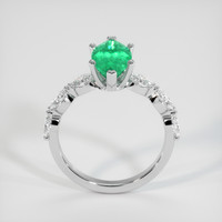 1.90 Ct. Emerald Ring, 18K White Gold 3