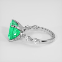 3.78 Ct. Emerald Ring, 18K White Gold 4