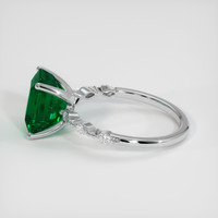 3.03 Ct. Emerald Ring, 18K White Gold 4