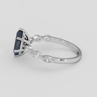 1.36 Ct. Alexandrite Ring, 18K White Gold 4