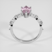 1.62 Ct. Pink Sapphire Ring, 18K White Gold 3