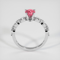 1.08 Ct. Padparadscha Sapphire Ring, 18K White Gold 3