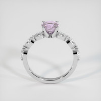 1.34 Ct. Pink Sapphire Ring, 18K White Gold 3