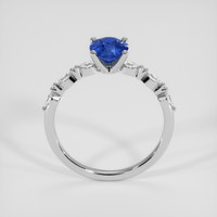 1.08 Ct. Blue Sapphire Ring, 18K White Gold 3