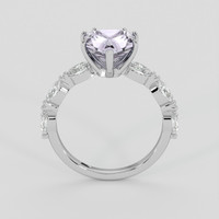 1.83 Ct. Bluish Purple Sapphire Ring, 18K White Gold 3
