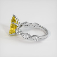 2.73 Ct. Yellow Sapphire Ring, 18K White Gold 4