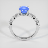 2.55 Ct. Blue Sapphire Ring, 18K White Gold 3