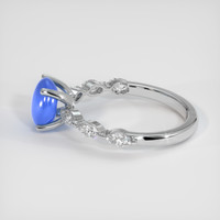 2.55 Ct. Blue Sapphire Ring, 18K White Gold 4